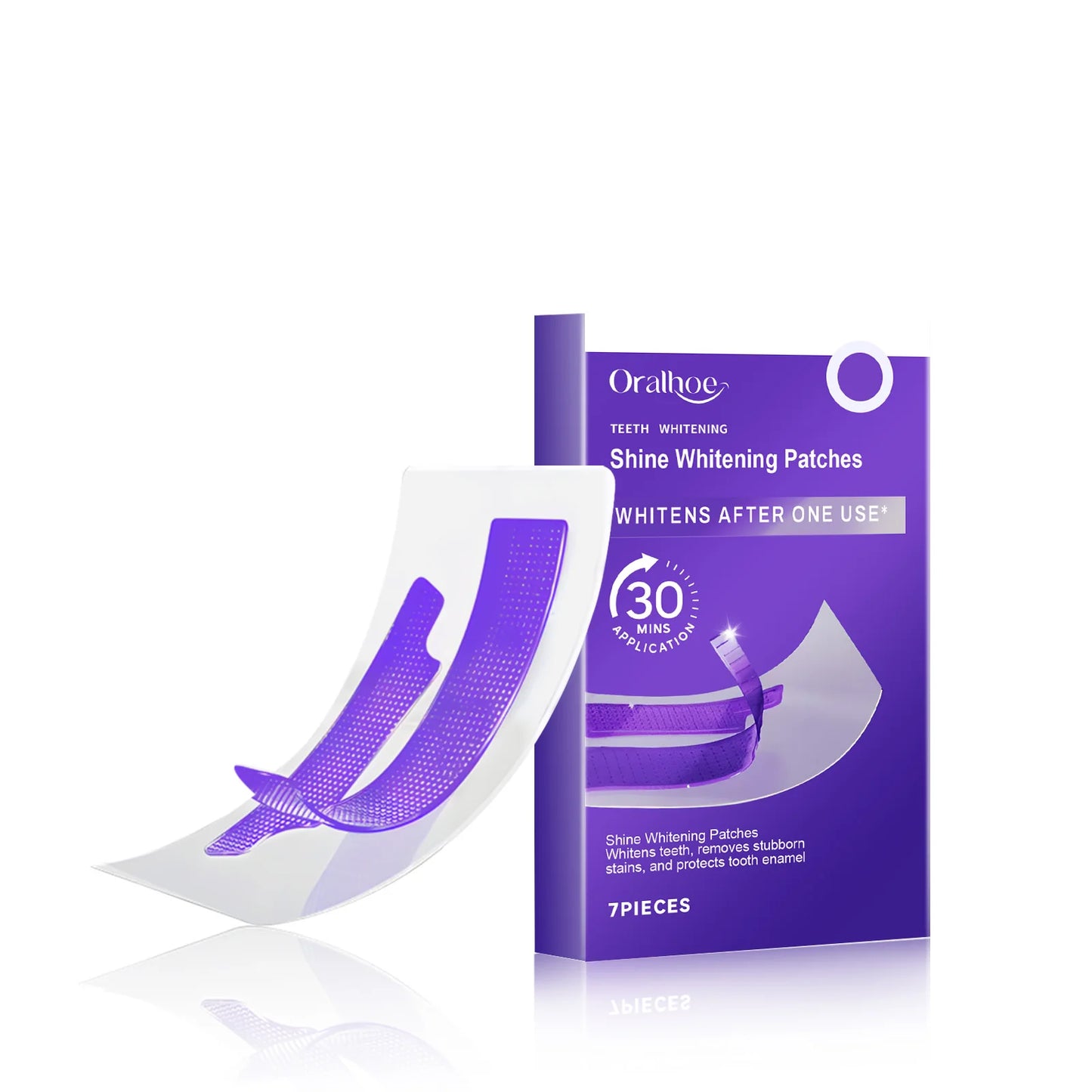 Transform Your Smile with Purple Teeth Whitening Strips - Brighten, Clean, and Reduce Sensitivity for a Radiant Oral Hygiene!