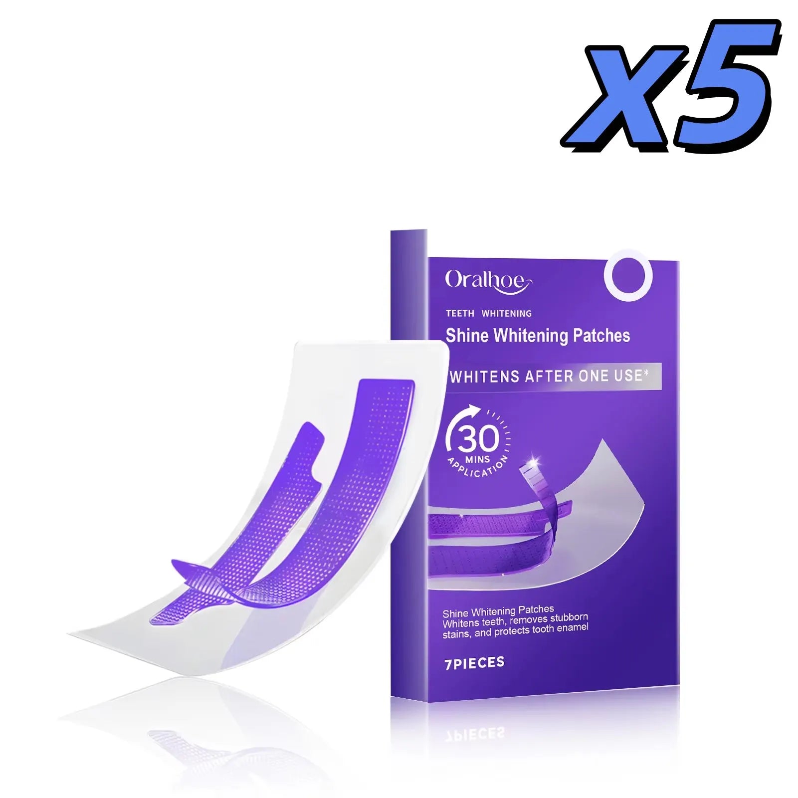Transform Your Smile with Purple Teeth Whitening Strips - Brighten, Clean, and Reduce Sensitivity for a Radiant Oral Hygiene!